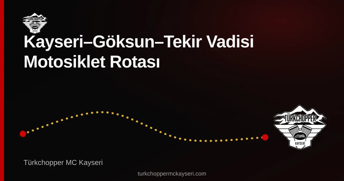 Göksun–Tekir Vadisi rota planı kapağı