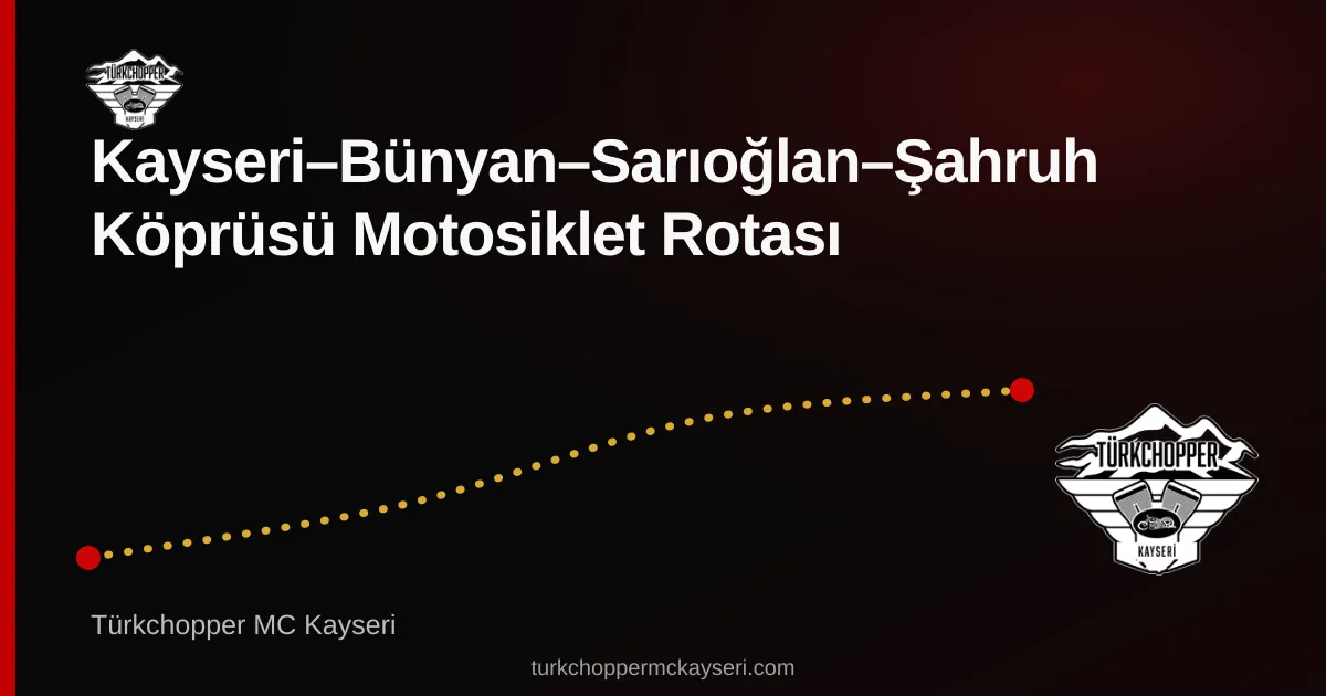 Bünyan–Sarıoğlan–Şahruh rota planı kapağı