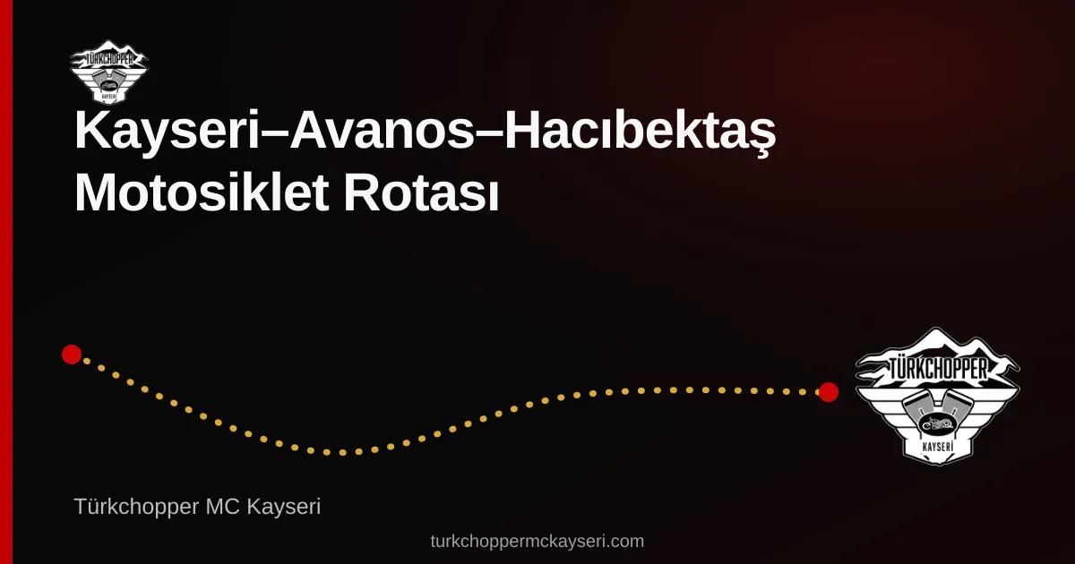 Avanos–Hacıbektaş rota planı kapağı
