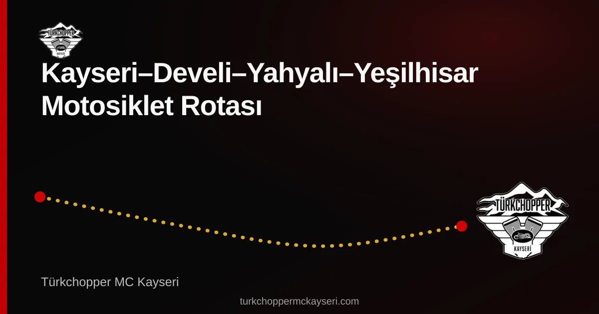 Develi–Yahyalı–Yeşilhisar rota planı kapağı